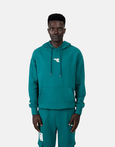 Diadora Mirage Hooded Green Sweatshirt