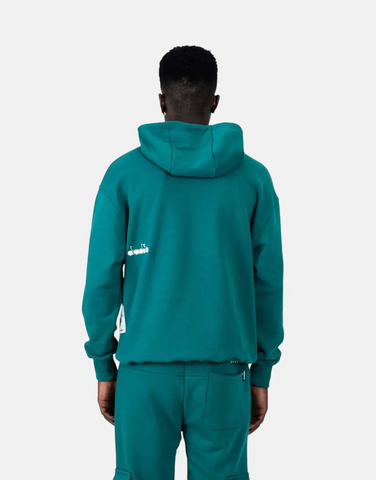 Diadora Mirage Hooded Green Sweatshirt