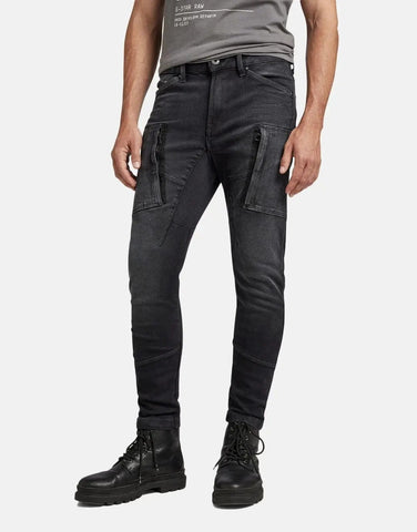 G-Star RAW Denim Cargo 3D Black Skinny Jeans