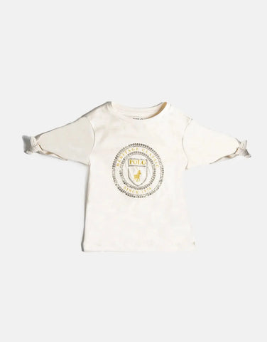 Polo Girls Claire Sequin Sand T-Shirt