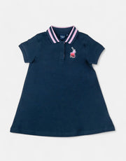 Polo Girls Georgia A Line Navy Golfer Dress