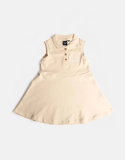 Polo Girls Kerry Crested Stone Dress